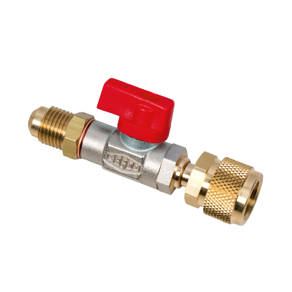 VANNE A BOULE ROUGE DROITE CA-1/2"-20UNF