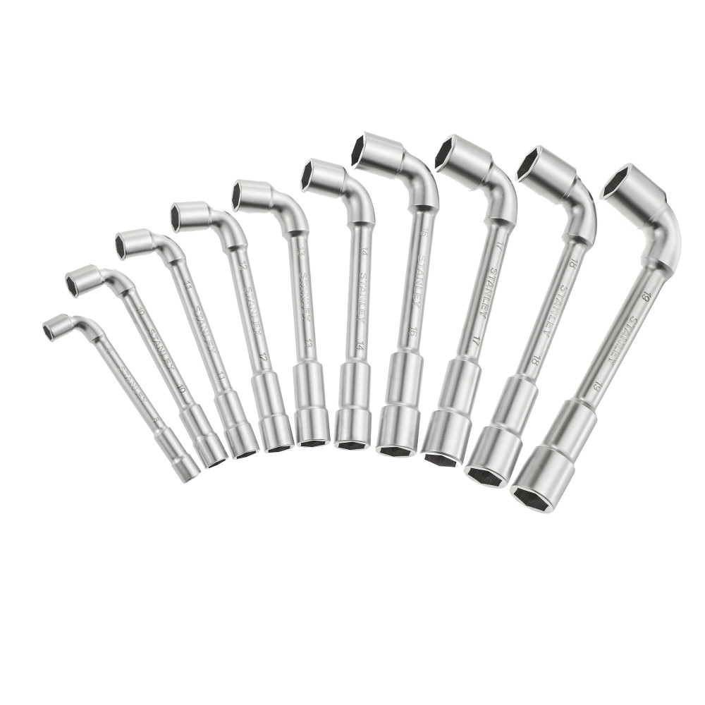 JEU DE 10 CLES A PIPE DEBOUCHEE  6X6 PANS 1-17-383