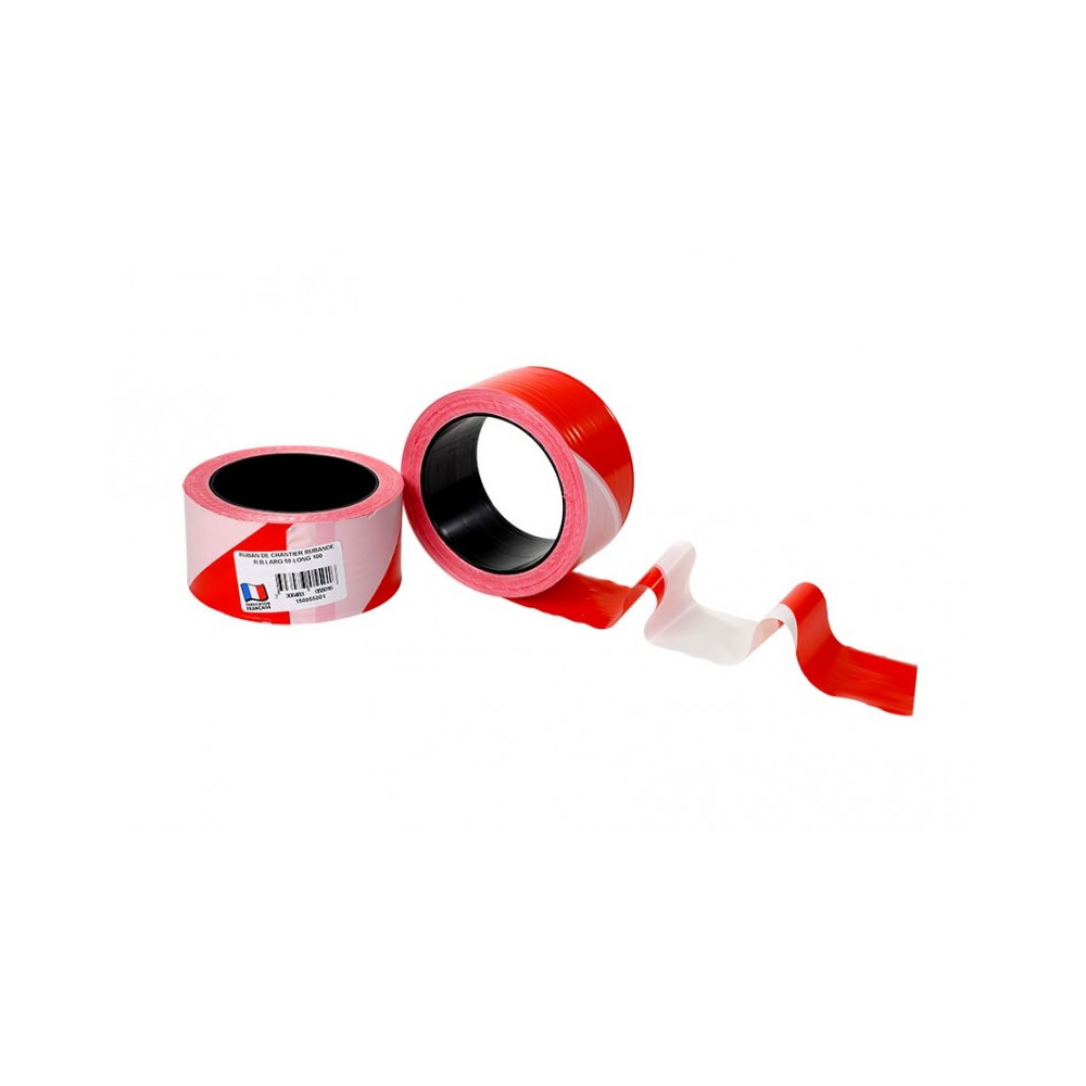 RUBAN DE SIGNALISATION 100M ROUGE/BLANC 82 20 01