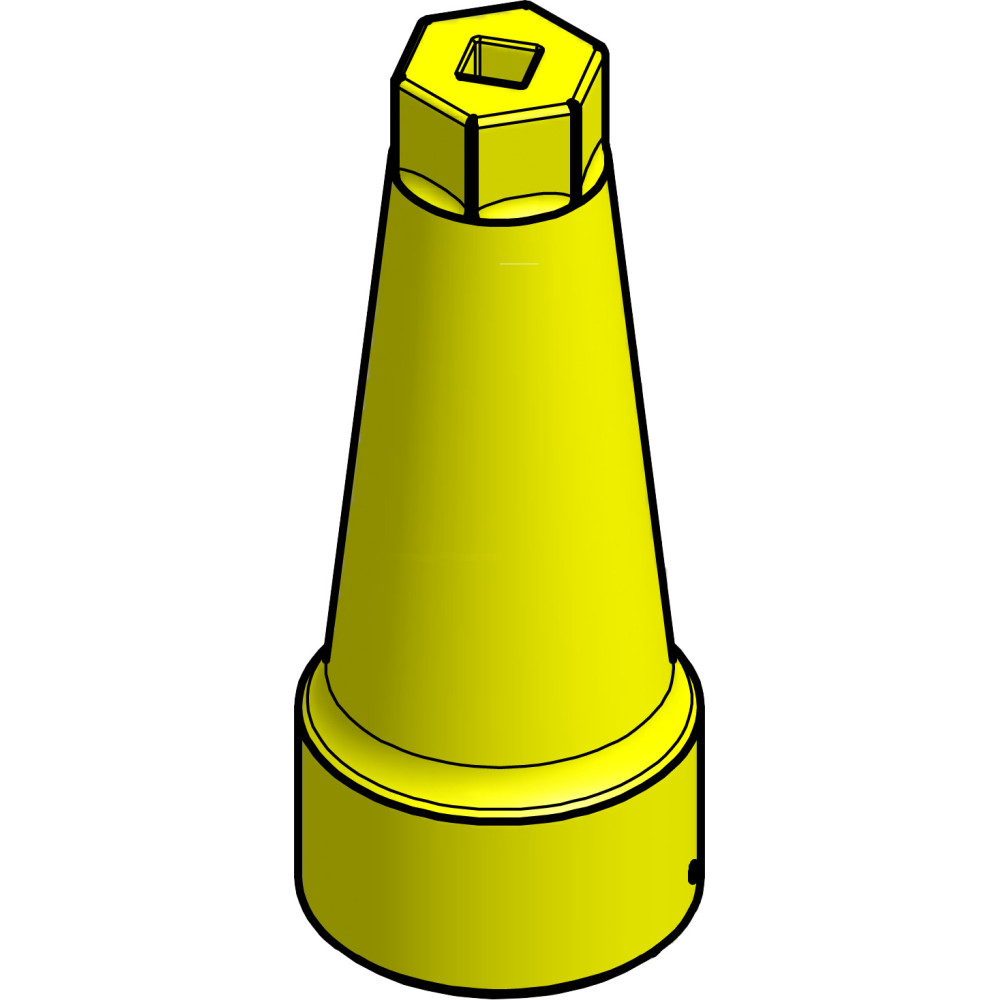 Yellow CAP+GASKET, ICFR 25 REG 25-65