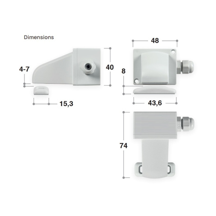 Dimensions Contact de porte